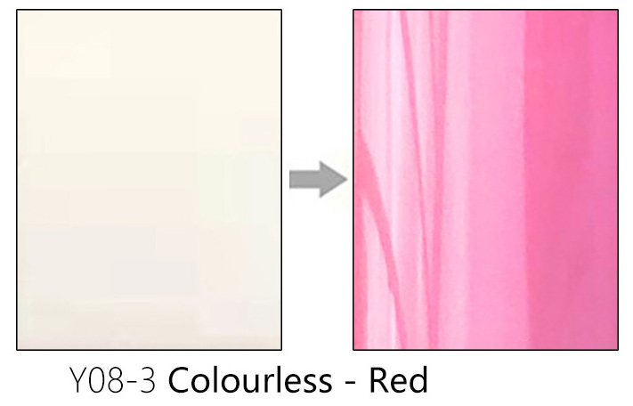 Y08-3 Colourless -red