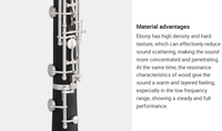Premium Ebony C Oboe for Professional Performance, Excellent Sound Quality, Lightweight Portable Woodwind Instrument