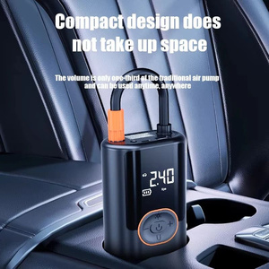 WOSEN Portable 150psi Tire Inflator Small Car Air Pump Wireless Mini Air Compressor Rechargeable Tyre Pump LED <b>Light</b> Power Bank - Product Image 5