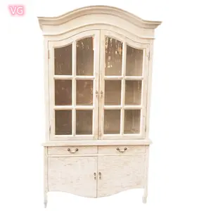 French Style Old Design Wooden Storage Cabinets with Drawers