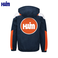 Veste à capuche zippée pour homme, 100 % nylon, résistante à l'eau, avec poche avant, décontractée, pour sports de plein air, coupe-vent, personnalisable