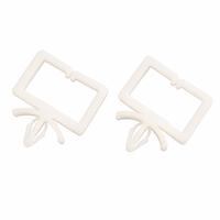 Attache de fixation en plastique pour câbles, type W-Base, en nylon, à enfoncement, pour gestion des faisceaux latéraux de puits de secours
