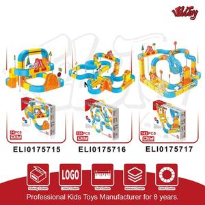 Ensemble <span class=keywords><strong>de</strong></span> jouets éducatifs électroniques <span class=keywords><strong>de</strong></span> <span class=keywords><strong>train</strong></span> magique à assembler soi-même, 105 pièces, STEM, lumière, son, plastique ABS, cadeau, jouets à fentes, pour les enfants <span class=keywords><strong>de</strong></span> 8 à 13 ans - Product Image 6