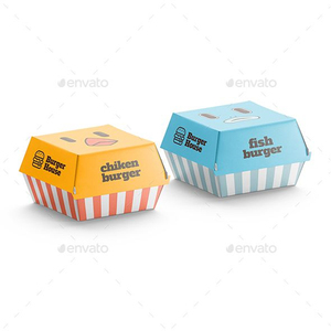 公司信息印刷工艺纸汉堡汉堡盒包装定制，汉堡包装纸盒 - Product Image 5