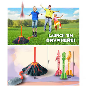 Fusée à Air Dinosaure pour Enfants Lanceur de Pompe à Pied Air Pressé Stomp Soaring Foam Rocket Jouets Jeux de Sport de Plein Air Jouet Cadeau pour Enfants - Product Image 3