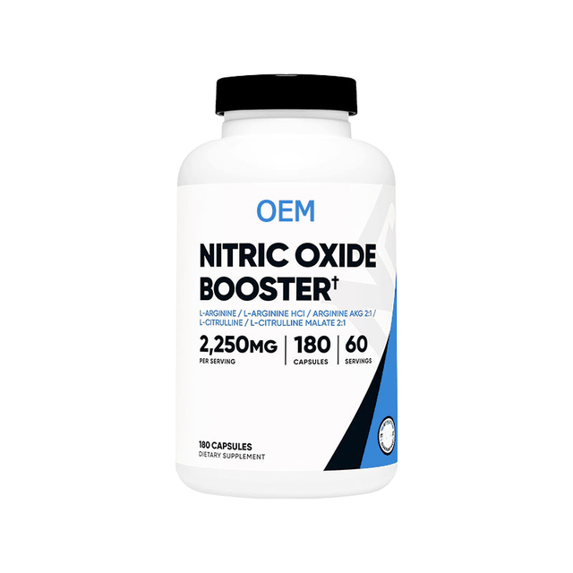 L-Arginine 180 Capsules Nitric Oxide Booster Antioxidant Immune Support Supplement for Muscle Pump Energy Endurance Non-GMO Safe