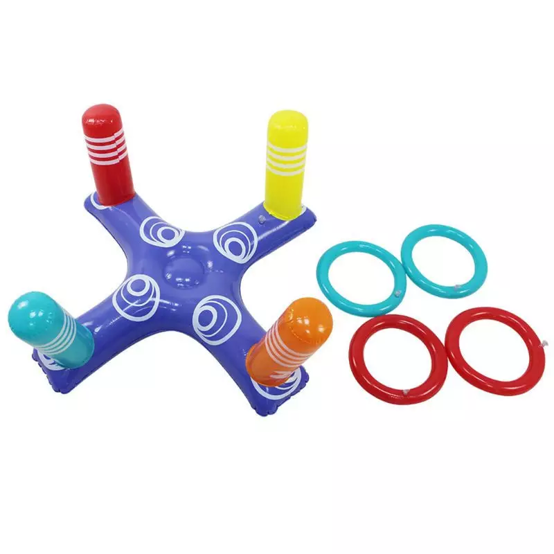 Low Price Wholesale Water Ring Toss Game Swimming PVC Inflatable Cross Outdoor Toys