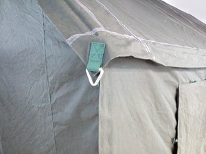 Tente murale à double couche en toile verte 4x6m, cadre en métal/acier galvanisé, grand <span class=keywords><strong>espace</strong></span>, abri pour 20 personnes, trois/quatre saisons - Product Image 5