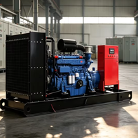 400kw 300kw Genset Berbahan Bakar Gas Tipe Open Frame dengan Remote Control untuk Cadangan Daya Bangunan Komersial