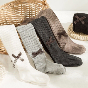 Chaussettes pour bébé fille, gros nœud, style espagnol, chaussettes blanches pour enfant, chaussettes en tricot, collants pour enfant - Product Image 3