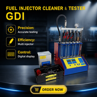 Machine automatique AC220V nouvelle génération pour le nettoyage et le test des injecteurs GDI 4/6 cylindres