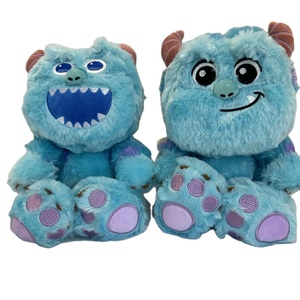 HY198 Ojos Grandes Monstruo Pelo Azul Monstruo Universidad <span class=keywords><strong>Sullivan</strong></span> Juguete de <span class=keywords><strong>Peluche</strong></span> Papel de Cuerpo Azul Cojín de <span class=keywords><strong>Peluche</strong></span> Muñeca Personalizada - Product Image 1