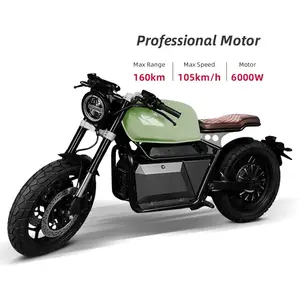 ER200 EEC Good Quality Widely Used Powerful 6000w 72v Electric Motorcycles For Adults