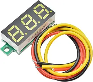 Mini 0.28" LED Display 3-line DC 0-100V Voltmeter Digital Gauge 12V 24V Voltage Meter Detector