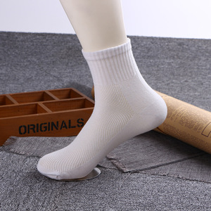 Chaussettes Courtes <span class=keywords><strong>Homme</strong></span> Classiques Simples Noir Blanc Gris Respirantes En Gros pour Affaires et Sport - Product Image 4