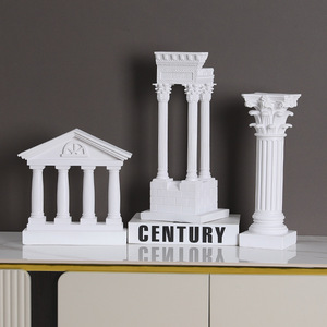 Modello Architettonico in Stile Greco Europeo, Statua in Resina Fatta a Mano, Decorazione per Casa, Scenografia da Scrivania, Accessori per Fotografia - Product Image 1