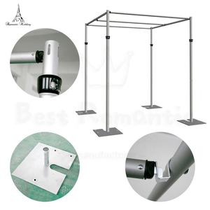 6-10' Tall X 6-10' Wide Stretchable Aluminum Alloy Arch <b>Backdrop</b> <b>Stand</b> Wedding Hall Decorations - Product Image 3