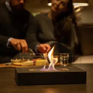 Haute qualité TT-28 bio éthanol feu cheminée table top foyers