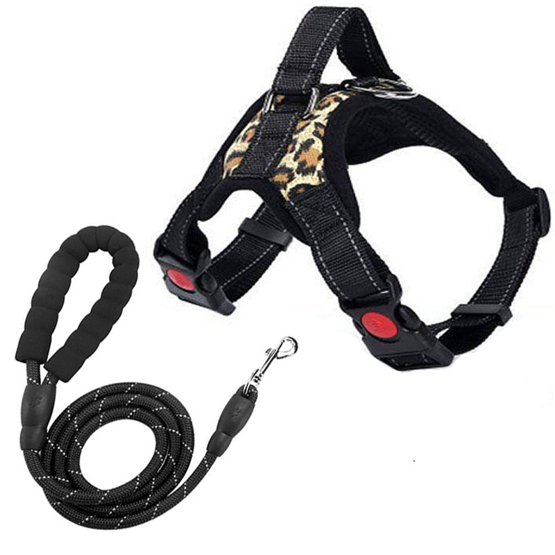 Leopard print [single vest + 1.5m reflective ropes]
