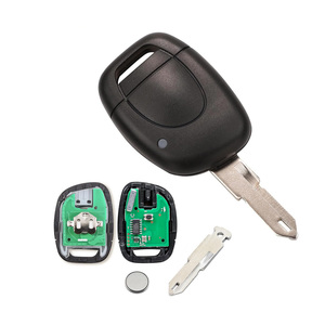 Pour <span class=keywords><strong>Renault</strong></span> Clio <span class=keywords><strong>2</strong></span> Kangoo 1 <span class=keywords><strong>Twingo</strong></span> Master 2001-2006 <span class=keywords><strong>Coque</strong></span> de clé à distance NE73 Lame 433MHz Puce PCF7946 1 bouton pour véhicule Acc - Product Image 4