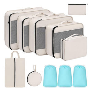 9 PCSトラベルラゲッジオーガナイザーセットトラベルエッセンシャルウェアシューズトラベル収納バッグ9個セット - Product Image 2