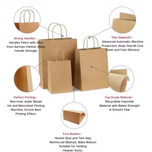 Offre Spéciale Logo Personnalisé <span class=keywords><strong>Sac</strong></span> Expédition Logo <span class=keywords><strong>sac</strong></span> En Carton Cosmtique Sacs personnalisés avec logo Emballage <span class=keywords><strong>Sac</strong></span> à provisions avec poignée - Product Image 3