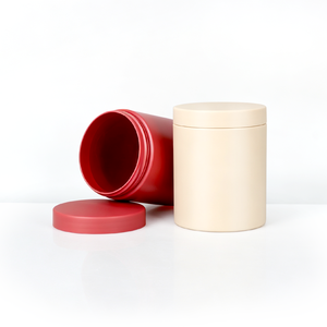 Bocaux de stockage en PET à large ouverture 550ml 600ml 650ml 1200ml pour céréales, thé, usage culinaire, bocaux ronds avec couvercle à vis - Product Image 3