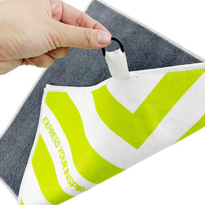 Serviette de nettoyage auto en microfibre personnalisée, 35x35cm, double face, absorbante, séchage rapide, pour cadeaux de station-service - Product Image 1