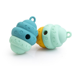 Bola de silicona multifuncional para perros y gatos, resistente a mordeduras, juguete dispensador de comida para mascotas duradero en estilo de dibujos animados para tiendas de mascotas - Product Image 4