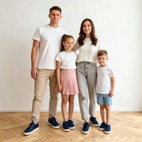 CACATUA – chaussures décontractées pour la famille, mocassins à lacets, semelle plate, solide, respirante, confortable, antidérapante, semelle en caoutchouc pour la marche quotidienne, A539-2