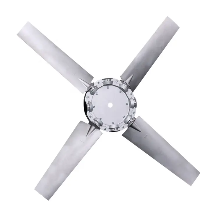 good quality aluminum alloy 4 leaves axial blade impeller diesel engine cooling fan blade