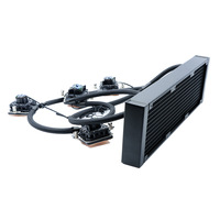 Refroidisseur d'eau pour processeur en aluminium de haute qualité 2510-4PIN, faible bruit, dissipateur thermique en cuivre, ventilateur efficace, CE$ROHS