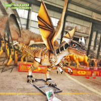 Animatronic Walking Dragon Rides pour les centres commerciaux, les aéroports, les garderies et les jardins d'enfants Matériau métallique durable Divertissement public