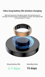 스마트 링 지능형 링 커플 링 연인의 링 체온 테스트 심박수/혈액 산소/압력 모니터 - Product Image 5