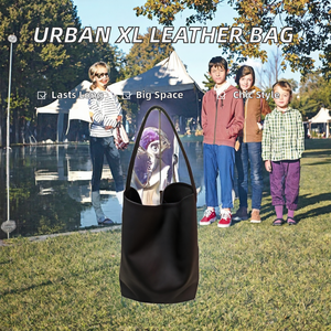 Sac à bandoulière en cuir véritable pour femme, grande capacité, imperméable, style vintage, collection automne XL, tendance - Product Image 2