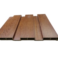 Panneau de gouttière en PVC couleur bois pour extérieur, panneau de plafond de 300 mm de large