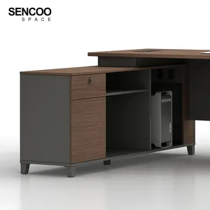 2024 venta directa de fábrica muebles de oficina tablero MFC con borde de PVC mesa de escritorio ejecutivo