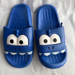 Pantofole con Punta Chiusa, Motivo Cartoon, Blu, Suola da 15mm Imbottita, Per Tutte le Stagioni, Uso Domestico - Product Image 1