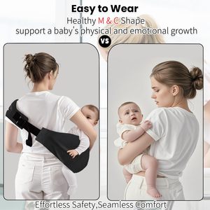 Toddler tàu sân bay có thể điều chỉnh độn Sling xách tay Ergonomic bé chủ tàu sân bay hoặc 9-48 tháng trẻ sơ sinh & trẻ mới biết đi - Product Image 3