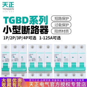 Disjoncteur miniature Tengen TGBD-63 2P C63 230V à montage modulaire - Product Image 4