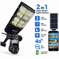 8MP Sim Card Wifi PIR Mouvement Humain Solaire Led Réverbère IP66 Intégré Solaire Réverbère Extérieur Étanche avec Caméra
