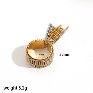 Tassel Chain Stainless Steel <b>Bracelet</b> Ring Jewelry <b>Set</b> For Women Party Fashion Jewelry - Product Image 5