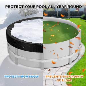 Couverture de <span class=keywords><strong>piscine</strong></span> ronde légère de 18 pieds en PE 420D, résistante à l'eau, style uni, <span class=keywords><strong>hors</strong></span> <span class=keywords><strong>sol</strong></span>, taille personnalisée, multicolores - Product Image 2