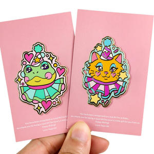 Badge personnalisé en alliage de zinc avec logo d'usine, motif anime mignon, émail souple ou dur, couleur et taille personnalisées, impression UV - Product Image 3