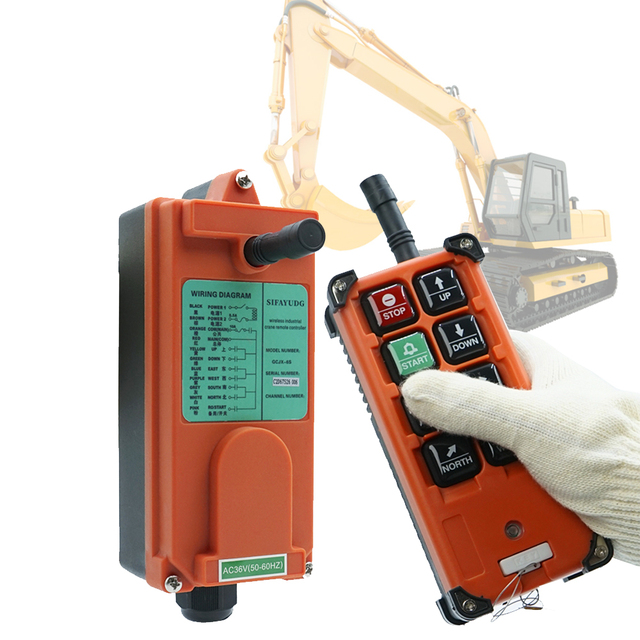 High Quality F21-E1B Industrial Universal Wireless Remote Control FCC Certified for AC Lifting Equipment and Crane Hoist