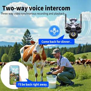 กล้องรักษาความปลอดภัยแบบ Wifi สำหรับใช้กลางแจ้งใช้25MP มีห้าเลนส์หมุนได้720 ° สัญญาณเตือนการตรวจจับการเคลื่อนไหวของมนุษย์ - Product Image 4