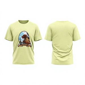 เสื้อยืดแฟชั่นผู้ชายขายดี สไตล์ลำลอง เนื้อผ้าเบา 100% ผ้าฝ้าย คอกลม ปรับแต่งได้ ราคาถูก - Product Image 1