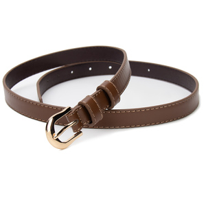 Cinture in Pelle PU da 2,0 cm <span class=keywords><strong>per</strong></span> Jeans, Pantaloni e Abiti con Fibbia in Lega Dorata alla Moda, <span class=keywords><strong>Cintura</strong></span> in Pelle <span class=keywords><strong>per</strong></span> Donna - Product Image 5