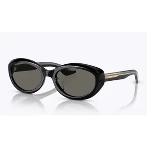 Figroad 2024 Óculos de sol personalizados de tendência mais recente, óculos de sol de acetato oval para mulheres e homens, designer italiano