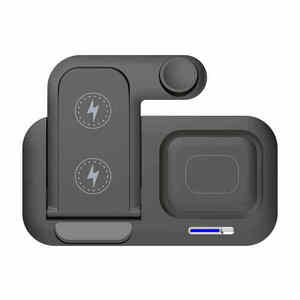 <span class=keywords><strong>Chargeur</strong></span> sans fil 15W True Fast <span class=keywords><strong>Chargeur</strong></span> sans fil 4-1 magnétique pliable avec lumière intelligente pour la nuit - Product Image 3